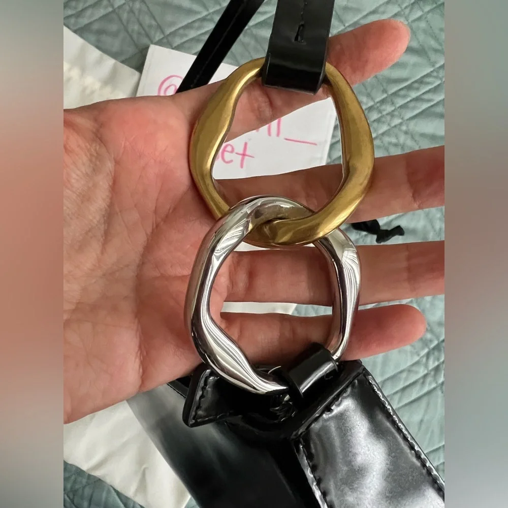 STAUD Black Leather Shoulder Bag - Picture 7 of 14